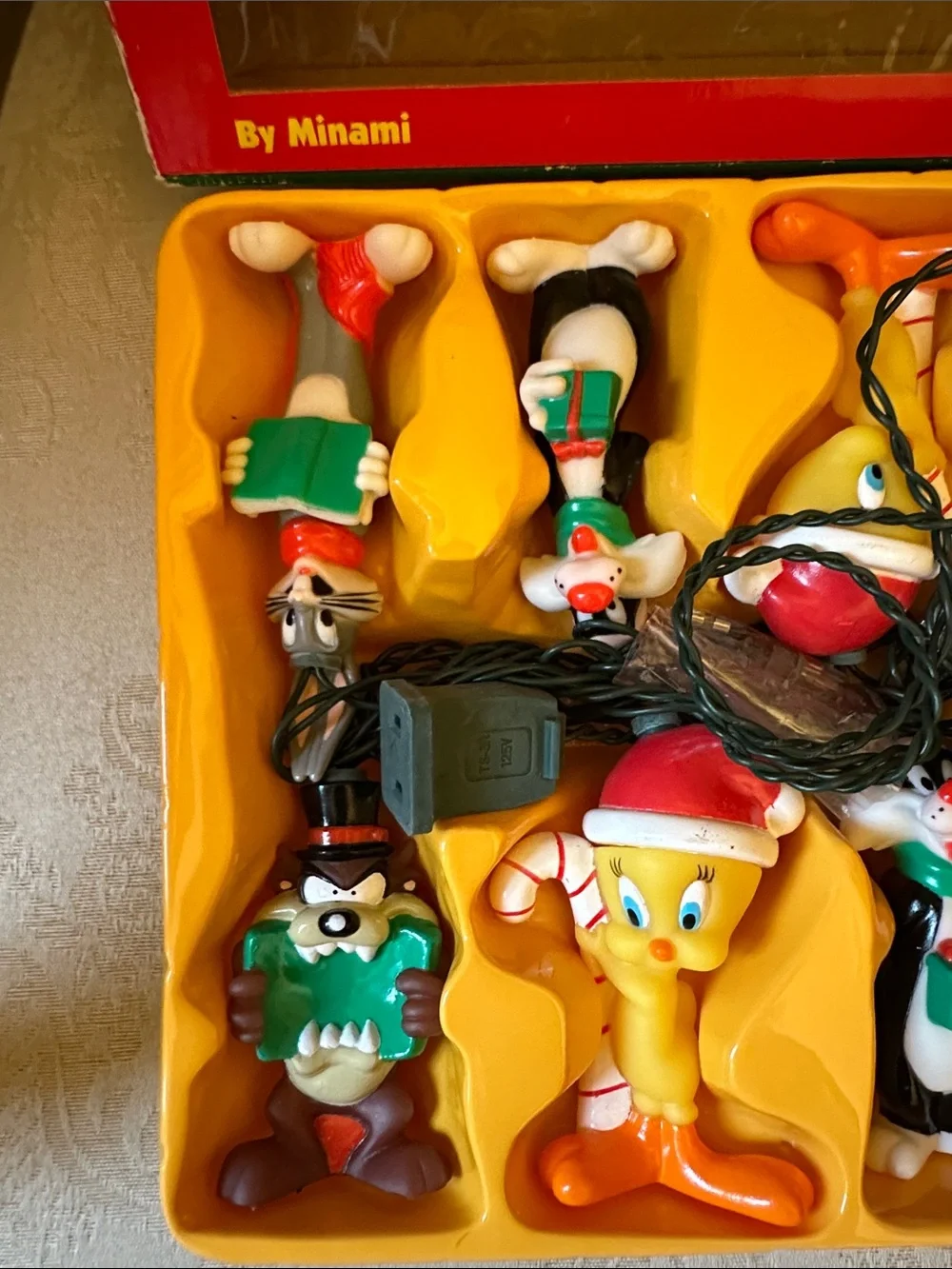 NIB Warner Bros. Looney Tunes by Minami Holiday Fun Light Set, 1997